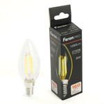 Лампа светодиодная, (8W) 230V E14 2700K C35 прозрачная, LB-1208, 1шт