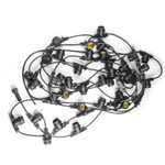 Udl-k110 40/e27/10m ip65 black belt-light гирлянда белт-лайт, 10 м + 1,5м сетевой шнур. 40 патронов e27, шаг 25см. чёрная. tm uniel., 1шт