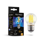 Светодиодная лампа Crystal Globe 5W 3000K E27 DIM (7202), 1шт