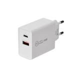 Сетевое зарядное устройство для iPhone/iPad REXANT Type-C + USB 3.0 с Quick charge, белое, 1шт