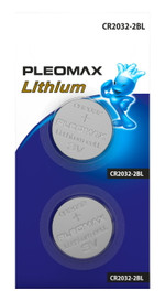 Батарейки Pleomax CR2032-2BL Lithium, 2шт
