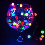 Гирлянда Мультишарики Ø17,5мм, 20 м, 200 LED RGB, черный ПВХ, IP65, быстрая смена цвета, 230В соединяется NEON-NIGHT (нужен шнур питания 303-500), 1шт