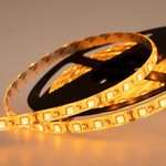 Лента светодиодная 12В, SMD5050, 60 LED/м, желтый, 10мм, 5м, IP65 LAMPER, 1м