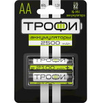Аккумуляторы NiMH (никель-металлгидридные) Трофи HR6-2BL 2500 mAh GREEN POWER, 2шт