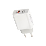 Сетевое зарядное устройство REXANT USB-A+USB-C адаптер, 18W белое, 1шт