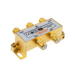 Делитель ТВх4 под F-разъем, 5-1000МГц, Gold (5 F-разъемов в комплекте) REXANT, 10шт