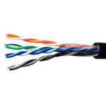 Кабель витая пара U/UTP кат.5E 4х2х24AWG solid Cu PE Outdoor Standart черн. (м) SUPRLAN 01-0325-1, 1м