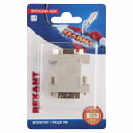 Переходник аудио (штекер DVI - гнездо VGA), (1шт) REXANT, 10шт