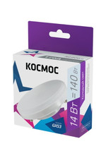 Лампа светодиодная 14Вт 6500К GX53 220В КОСМОС Lksm_LED14wGX5365C, 1шт