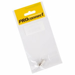 Разъем антенный на кабель, штекер F для кабеля RG-6, (1шт) (пакет) PROconnect, 1шт