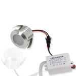 Светодиодный светильник LC-002-3W (220V, 3W, круглый) (белый 6000K), 1шт