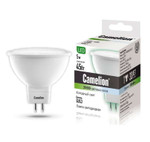 Лампа светодиодная LED5-S108/845/GU5.3 5Вт рефлектор матовая 4500К бел. GU5.3 415лм 170-265В Camelion 12042, 1шт