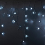 Гирлянда светодиодная Бахрома (Айсикл), 5,6x0,9м, 240 LED БЕЛЫЙ, белый КАУЧУК 3,3мм, IP67, эффект мерцания, 230В NEON-NIGHT (нужен шнур питания 315-001), 1шт