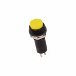 Выключатель-кнопка 250V 1А (2с) ON-OFF желтая (PBS-11А)REXANT, 100шт