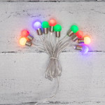 Гирлянда светодиодная Мини-лампочки 1.5 м, 10 LED, прозрачный ПВХ, цвет свечения мультиколор, 2 х АА (батарейки не в комплекте) NEON-NIGHT, 1шт