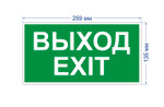 Самоклеящаяся этикетка ЭРА INFO-SSA-116 пленка бэклит Выход-exit зеленая для SSA-103, 1шт