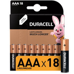 Алкалиновая батарейка Duracell LR03-18BL BASIC, 18шт