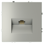 Розетка компьютерная встраиваемая VOLTUM S70 RJ45 кат.6, (сталь), 1шт