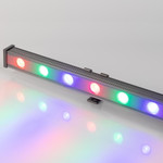 Светодиодный прожектор AR-Line-1000S-18W-24V RGB (Grey, 30 deg, DMX512) (RGB), 1шт