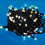Uld-s1500-150/dba warm white ip67 гирлянда светодиодная, 15м. 150 светодиодов. теплый белый свет. провод черный. тм uniel, 1шт
