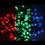 Гирлянда Мультишарики Ø23 мм, 10 м, 80 LED RGB, черный ПВХ, IP65, быстрая смена цвета, 230В соединяется NEON-NIGHT, 1шт