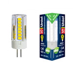 Led-jc-220/5w/4000k/g4/cl glz09tr лампа светодиодная, прозрачная. белый свет (4000К). Картон. ТМ Uniel., 1шт