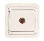 Розетка телевизионная TV 1-м СП Mimoza 16А IP20 бел./бел. Makel 12007, 1шт