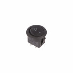 Выключатель клавишный круглый 250V 6А (2с) ON-OFF черный (RWB-212, SC-214, MRS-102-8) REXANT, 10шт