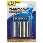 Алкалиновая батарейка Pleomax LR03-4+1BL, 5шт
