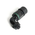 Ld543 соединитель-коннектор 3-контактный угловой с винтовым контактом ip68, черный, stekker, 1шт