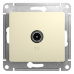Розетка телевизионная TV Glossa коннектор механизм беж. SE GSL000293, 1шт