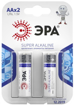Батарейки ЭРА LR6-2BL SUPER Alkaline, 2шт