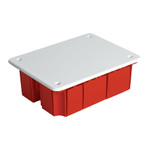 Ebx30-01-1-20-120 коробка монтажная для сплошных стен, с крышкой, 120*92*45мм, ip20, красный (GE41008), 1шт