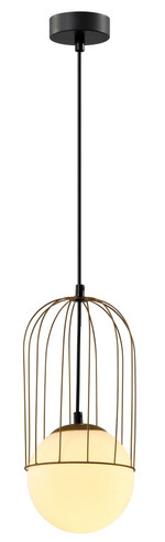 Светильник подвесной (подвес) Rivoli Bethany 4107-201 1 * Е14 40 Вт дизайн потолочный шар, 1шт