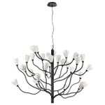 5090⁄30 MODERN ODL25 черный матовый/белый/фарфор Люстра G4 LED 30*5W GARDI, 1шт