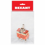 Тумблер 250V 15А (6c) ON-OFF-ON двухполюсный (KN-203) REXANT Индивидуальная упаковка 1 шт, 1шт