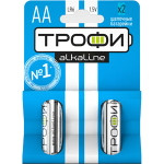 Батарейки Трофи LR6-2BL ENERGY POWER Alkaline, 2шт