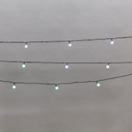 Гирлянда светодиодная Шарики 5м, 20LED, IP20, зеленый провод, свечение мульти (RG/RB), мигание, 230В NEON-NIGHT, 1шт