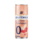 Балтика 0 Грейпфрут — безалкогольное пиво, 0,33 л.