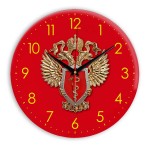 Настенные часы  «simvolika-fskn-3d-krasnoe»