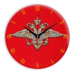 Настенные часы  «simvolika-MVD-3d-krasnoe»