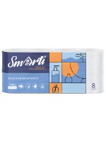 Туалетная бумага Smarti 3-ех слойная целлюлоза 8 шт