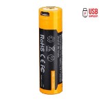 Аккумулятор 18650 Fenix 3500U mAh с разъемом для USB, ARB-L18-3500U