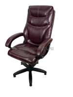 Офисное кресло руководителя КР-25 бордо, эко-кожа