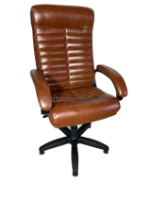 Коричневое компьютерное кресло КР-14, эко-кожа