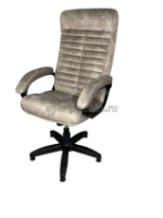 Кресло для офиса с высокой спинкой св. серый, ткань КР-14У