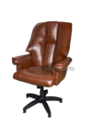 Кресло руководителя коричневое КР-31, эко-кожа