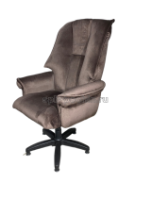Кресло руководителя коричневое ткань КР-31