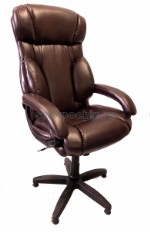 Кресло руководителя КР-19.1 У бордо с увеличенной спинкой, эко-кожа до 120 kg