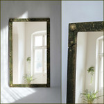 Зеркало в раме с металлической текстурой 110х65, 140х75, 160х75